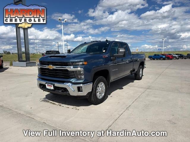 2025 Chevrolet Silverado 2500 HD Crew Cab Long Box 4-Wheel Drive LT in Lakeshore Blue Metallic — front three-quarter view