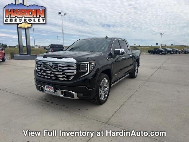 2024 GMC Sierra 1500 Crew Cab Short Box 4-Wheel Drive Denali in Onyx Black — front three-quarter view