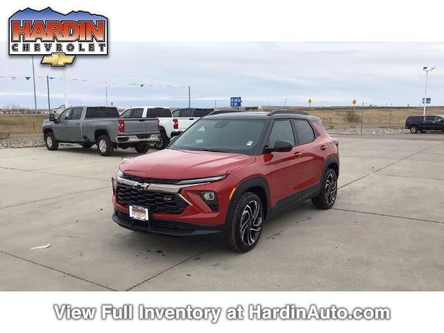 2026 Chevrolet Trailblazer RS in Apex Red — front three-quarter view